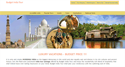Desktop Screenshot of budgetindiatour.com