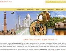 Tablet Screenshot of budgetindiatour.com